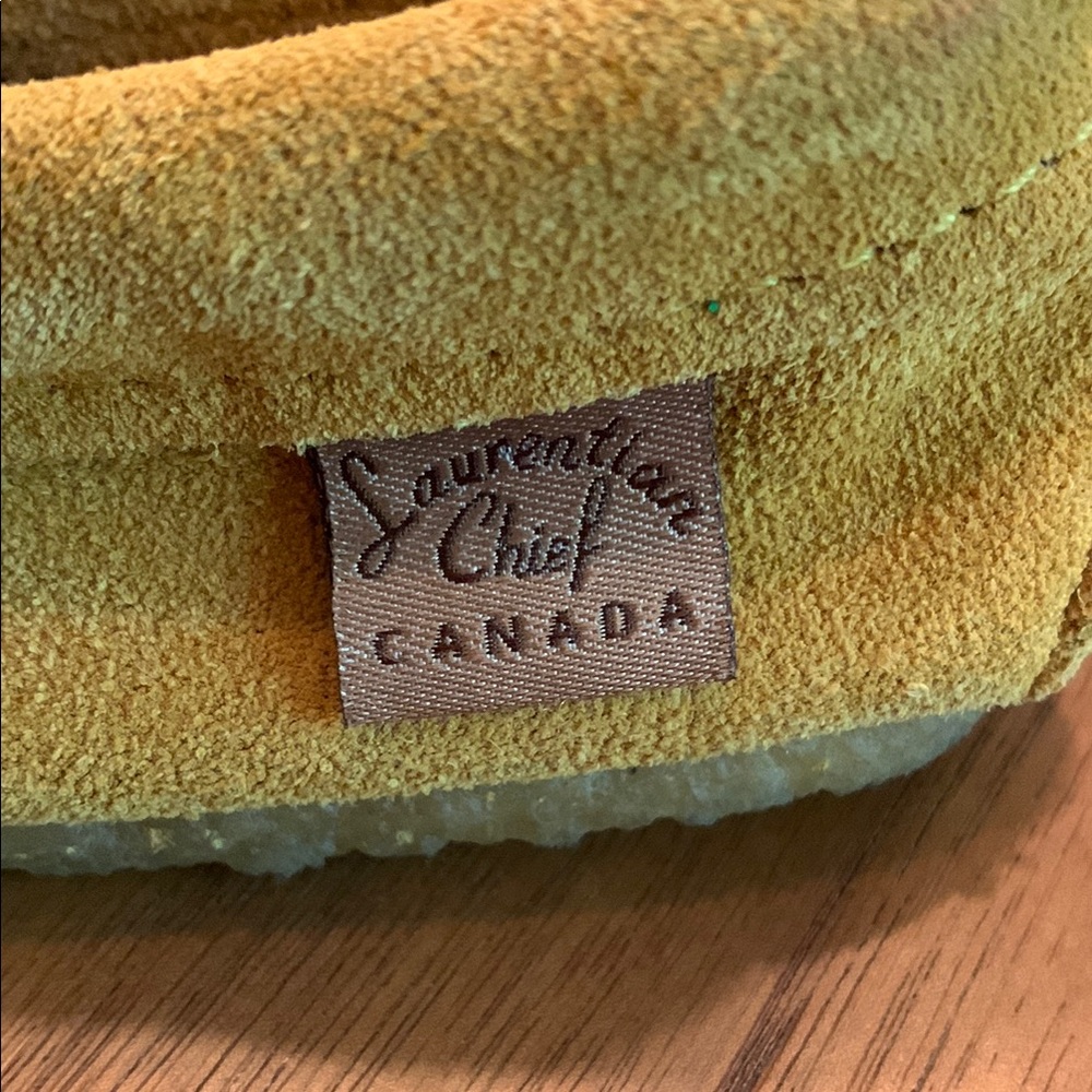 🇨🇦Laurentian Chief Yellow Suede Moccasins Toddler 9.